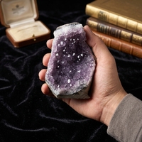Groupe de cristaux d'améthyste naturelle, géode, pierre brute, spécimen de quartz, pour la guérison, le Feng Shui, la décoration intérieure, vente en gros de minéraux, fourniture directe d'usine