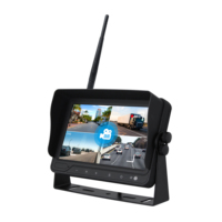 Monitor Inalámbrico de 7 Pulgadas para Automóvil, Cámara de Visión Trasera para Camión, Monitor para Caravana, Remolque, Camión, Autobús, Vehículo