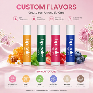Baume à lèvres premium à la menthe et à la <span class=keywords><strong>vaseline</strong></span> |   Rouge à lèvres changeant de couleur selon la température |   Marque privée OEM - Product Image 2