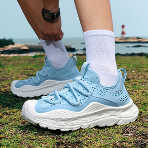 Men Women Retro Flat Sole Breathable Mesh Lightweight Soft Walking Shoes Forest Gump Trend Fashion Sneakers - Product Image 1