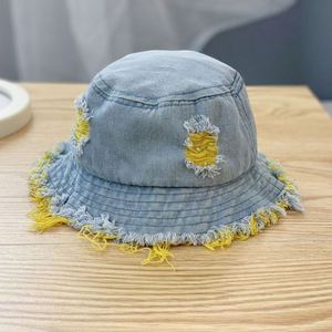 Sombrero de vaquero desgastado con borlas para niños y niñas, gorra de mezclilla lavada para bebés y niños pequeños - Product Image 2