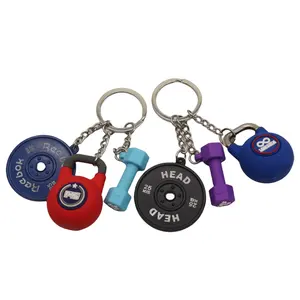 Wsnbwye Nieuwe Stijl Charme Gewicht Fitness Barbell Gym Sleutelhanger Voor Oefening 3d Mini Aangepaste Kettlebell Sleutelhanger