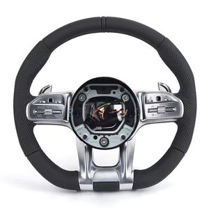 Volant semi-cuir pour Mercedes Ben ML W164 W166 W211 W212 C117 W177 W222 W223 W218 C118 W251 W176 W204 W205 <span class=keywords><strong>C63s</strong></span> AMG - Product Image 2