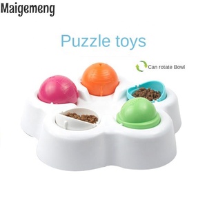 ของเล่นพัฒนาไอคิวแบบอินเทอร์แอคทีฟพร้อมลูกบอลหมุนสำหรับสัตว์เลี้ยง ช่วยให้กินอาหารช้าลง - Product Image 3