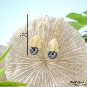 Hawaiian Jewelry Wholesale Crown Flower Design <strong>Matching</strong> Shell Pearl Necklace Earring <strong>Bracelet</strong> 3pcs Jewelry Set for Women - Product Image 3