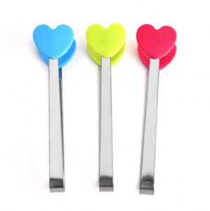 Salad Serving <b>BBQ</b> Ice Tongs Stainless Steel Handle Utensil Creative Heart Shape Kitchen Cooking <b>Tools</b> Mini Silicone Food Clip - Product Image 3