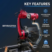 Robot de soudage MIG 6 axes BORUNTE, Cobot de soudage, Cobot de soudage pour le placement de tuyaux, Robot d'usine CNC 10kg 2131mm