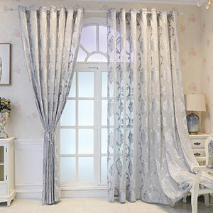 Di lusso di alta qualità Jacquard trasparente Grommet <span class=keywords><strong>tende</strong></span> <span class=keywords><strong>per</strong></span> il soggiorno <span class=keywords><strong>finestre</strong></span> Premium rivestimenti <span class=keywords><strong>per</strong></span> <span class=keywords><strong>finestre</strong></span> - Product Image 3