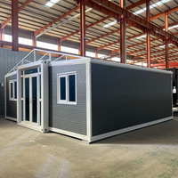 Clinique médicale mobile pour zones éloignées, structure en acier modulaire sanitaire préfabriquée, maison conteneur extensible