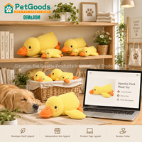 Jouet pour chien en peluche en forme de canard, résistant aux morsures, interactif, pour l'entraînement et l'enrichissement, avec son, pour chiens de petite et moyenne taille, vente en gros