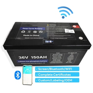 批发12V 50AH-400AH Lifepo4蓝牙IP65防水太阳能电池深循环锂离子包可充电 - Product Image 2