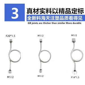 เกจวัดแรงดันสแตนเลสแบบโค้งงอ M14 20 1.5 พร้อมท่อคอนเดนเสทสำหรับเกจวัดแรงดัน - Product Image 3