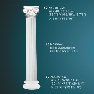 Lightweight Polyurethane <strong>Column</strong> For Building Decoration Popular Style PU <strong>Column</strong> Easy To Install <strong>Plastic</strong> Building Material - Product Image 1