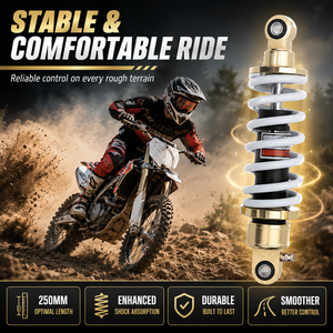 <span class=keywords><strong>Amortisseur</strong></span> 250 mm, distance entre les trous 8 mm, amortissement réglable, ressort de suspension, <span class=keywords><strong>amortisseur</strong></span> pour <span class=keywords><strong>moto</strong></span>, VTT - Product Image 2