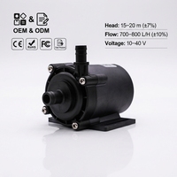 Pompe à eau amphibie DC ZKSJ DC55I avec contrôleur de fréquence variable pour aquariums intérieurs et cascades extérieures
