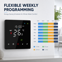Termostato inteligente HYSEN para pantalla táctil LED eléctrica 16A Termostato Tuya ZigBee Termostato programable semanal