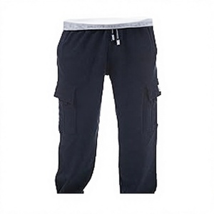 Pantalon de survêtement cargo pour homme, multi-poches, décontracté, coupe large, taille élastique, respirant, imperméable, vente en gros OEM - Product Image 4