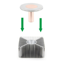 Colonne de refroidissement en cuivre à caloducs 50-1000W pour éclairage UV LED, projecteur Gobo et projecteur à tête mobile