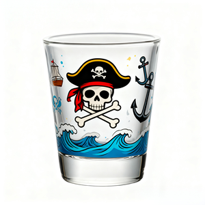 ビールビールワインショットグラス透明カスタムロゴドリンク用重いベース - Product Image 3