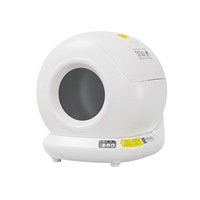 Bac à litière carré intelligent en ABS et PP, contrôle par application, entièrement automatique, grande capacité, anti-éclaboussures, anti-pincement, nettoyage des animaux de compagnie
