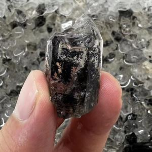 <strong>Rock</strong> Crystal High <strong>Quartz</strong> Double Terminated Natural Shaped Lucky Stone Raw Herkimer Diamond for Necklace Pendant Rings DIY - Product Image 2