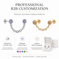 Anting Rantai Zirkon Bentuk Bunga Hydrangea, Perhiasan Trendi, Unik, Manis, untuk Telinga, Tulang Rawan, Pernikahan, Fashion