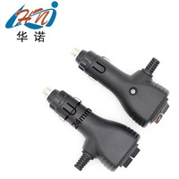 12V 24V voiture allume-cigare prise mâle Auto allume-cigare adaptateur prise Jack avec fusible 3-5A interrupteur marche/arrêt lumière rouge