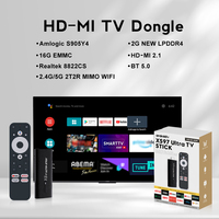 Dispositivo de Streaming Compacto XS97 Ultra con Decodificación H.265, WiFi Dual, Control por Voz, Reproductor Multimedia para Entretenimiento en Hoteles