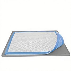 Cross-Border Bestseller Pet Silicone Urine-Proof Absorbent Foldable Square 20mm Thick Diaper Litter <b>Mat</b> for Dogs & <b>Cats</b> - Product Image 1