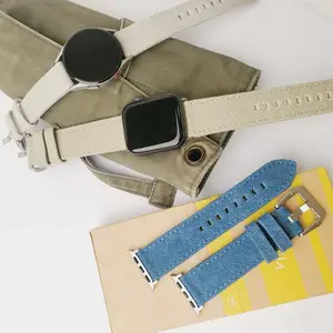 Moderne Mode Hübsches 22mm Canvas Armband für Samsung Huawei Smart Watch Armband
