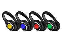 Headphone Silent Disco Tiga Saluran HIFI LED Light Silent RF998A Over-Ear Fitur Nyaman