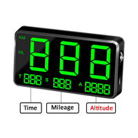 4.5 Inch C80 GPS Head Up Display Speedometer Odometer Digital Speed Display MPH Over Speed Alarm Clock