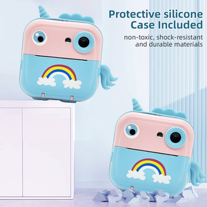 SourcingArk Portable Wireless Inkless Mini Printer Instant <b>Camera</b> HD Text Pictures MicroSD Plastic Cute Kids <b>Printing</b> <b>Camera</b> Q5 - Product Image 3