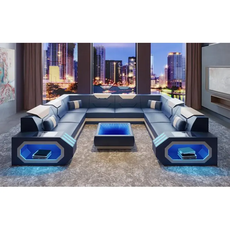 Big House Kombination Wohnzimmer Set Top Narben leders ofa