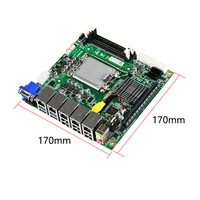 Nouvelle carte mère industrielle EITX-7510 MINI-ITX LGA1700 Intel H610 prenant en charge les processeurs de 12e/13e/14e génération, 2*DDR5 64 Go, carte mère de serveur SATA