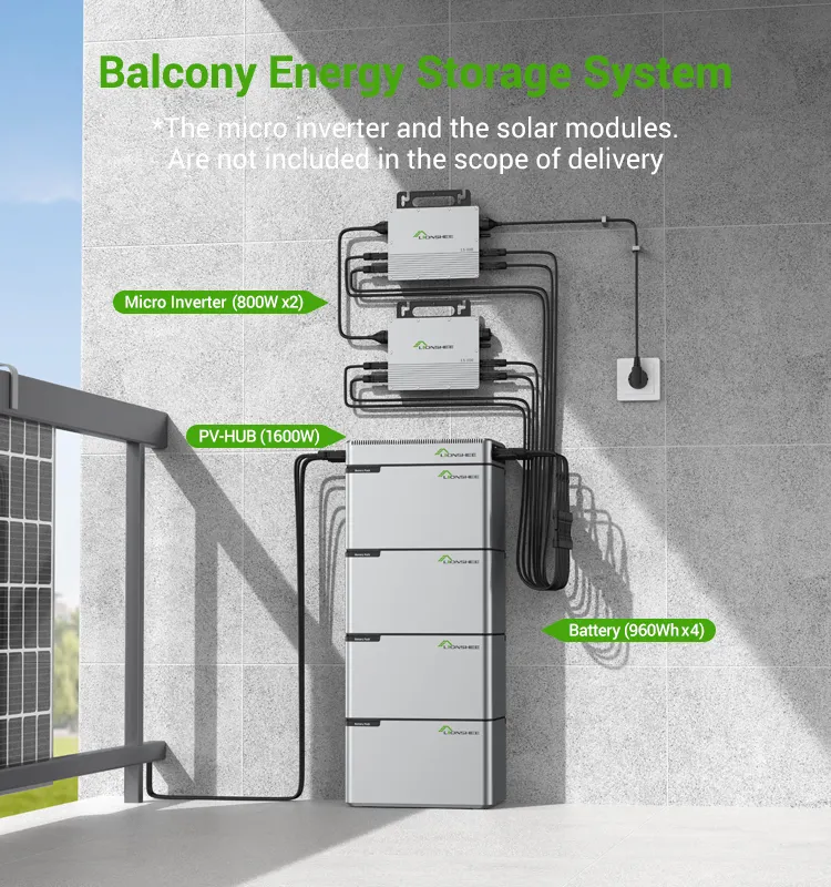 Lionshee ระเบียงโรงเก็บพลังงานแสงอาทิตย์พร้อมไมโครอินเวอร์เตอร์ PV โรงไฟฟ้าแบตเตอรี่ LiFePO4 1 ~ 6kWh ระบบเก็บพลังงานในบ้าน