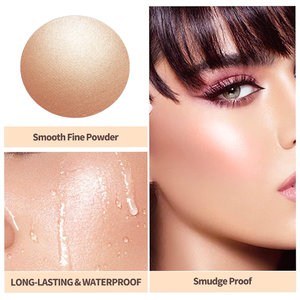 Paleta Individual de Maquillaje al por Mayor de Alta Calidad: Iluminador y Bronceador en Polvo Compacto con Brillo - Product Image 5