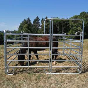 Panel pagar halaman Corral domba ternak aman kualitas tinggi untuk dijual pagar pertanian untuk Panel kuda tumpuk untuk halaman lapangan Corral - Product Image 1