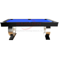 Mesa de billar de 9 bolas de 7FT, 8FT, 9FT con base de pizarra, patas de madera maciza personalizables, para uso interior, unisex, taco incluido, bolsillos de cuero auténtico, personalizable