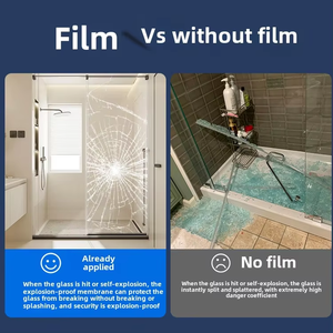 Película de Seguridad Transparente Antiexplosión para Ventanas de Edificios, 2 Mil 1.52*30M, Película Protectora de Vidrio PET, Película Tintada para el Hogar - Product Image 3