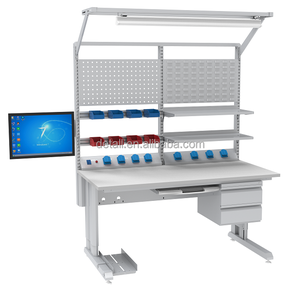 Banco <span class=keywords><strong>da</strong></span> <span class=keywords><strong>Lavoro</strong></span> Elettronico Sicuro Detall con <span class=keywords><strong>Piani</strong></span> di <span class=keywords><strong>Lavoro</strong></span> <span class=keywords><strong>in</strong></span> Acciaio Facili <span class=keywords><strong>da</strong></span> Montare - Product Image 1