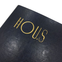 Carpeta A4 con impresión de logotipo personalizado y ángulos de Metal mango de cuero caja de almacenamiento de archivos de documentos carpeta de anillas 4 D carpeta de archivos
