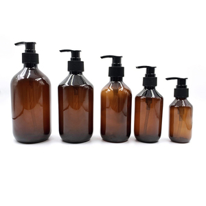 500ml 1000ml hổ phách màu xanh lá cây màu đen xà phòng Dispenser chai mỹ phẩm Báo Chí dầu gội chai nhựa với bơm Nắp - Product Image 1