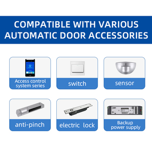 DC động cơ không chổi than chống Pinch im lặng handicap đẩy nút tự động đôi <span class=keywords><strong>Swing</strong></span> cửa nhà điều hành mở tối đa tải trọng lượng 300lbs - Product Image 4