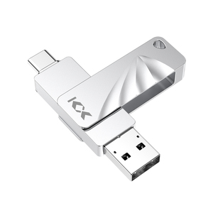 แฟลชไดรฟ์ USB 3.2 Type-C แบบสองพอร์ต ความจุ 32GB 64GB 128GB 256GB สำหรับโทรศัพท์และคอมพิวเตอร์  วัสดุโลหะ เหมาะเป็นของขวัญทางธุรกิจ  แฟลชไดรฟ์แบบกำหนดเองได้ - Product Image 1