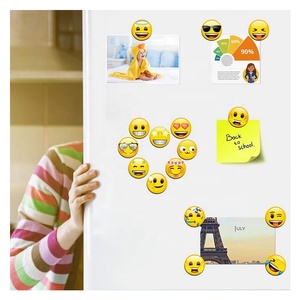<span class=keywords><strong>Aimant</strong></span> de réfrigérateur Emojis magnétique personnalisé sur réfrigérateur visage souriant dôme rond autocollant <span class=keywords><strong>aimant</strong></span> de réfrigérateur - Product Image 4