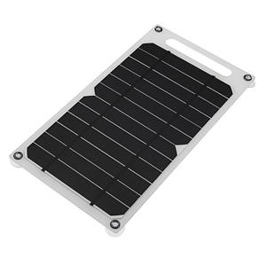 ALECTER Portable <b>USB</b> Semi-Flexible <b>Solar</b> Charging <b>Panel</b> 10W Monocrystalline High Efficiency IP65 Waterproof Security Camera Use - Product Image 1