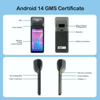 Imprimante thermique Goodcom 4G Bluetooth POS, version Android 14, NFC, Wi-Fi intégré, dispositif thermique 58 mm pour l'impression de reçus