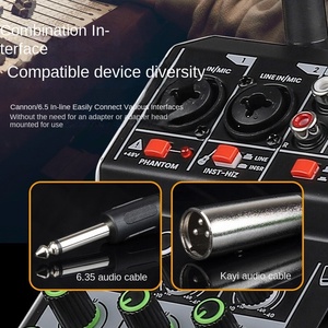 Kỹ thuật số Echo trộn giao diện điều khiển với Dual micro, 4-kênh trộn giao diện điều khiển, UHF/không dây Microphone/USB/BT cho chơi âm nhạc - Product Image 5