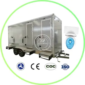 New Design Portable Mobile Toilet Restroom Trailer Portable Toilet And Showerbarom Bathroom Steel Security Door Container Houses